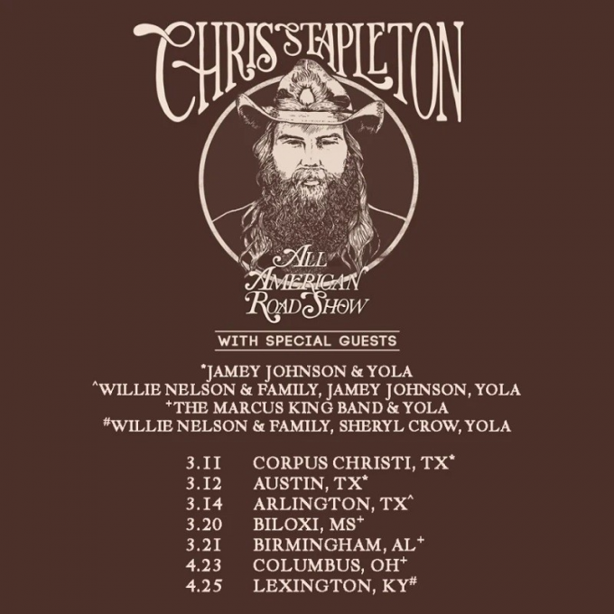 Chris Stapleton, Marcus King Band & Yola at Pinnacle Bank Arena